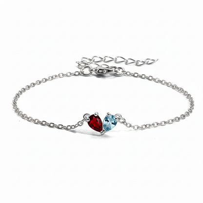 Pulseira "Twin Hearts"