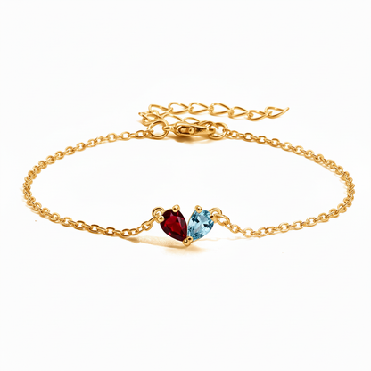 Pulseira "Twin Hearts"