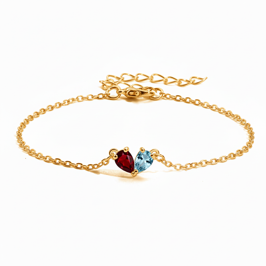 Pulseira "Twin Hearts"